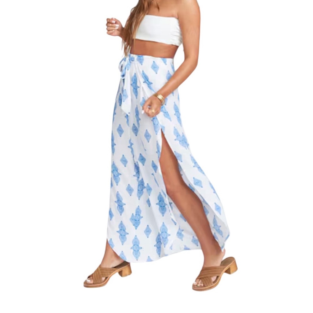 Show Me Your Mumu The Rad Playsuit Blue White Versatile Pants Size S